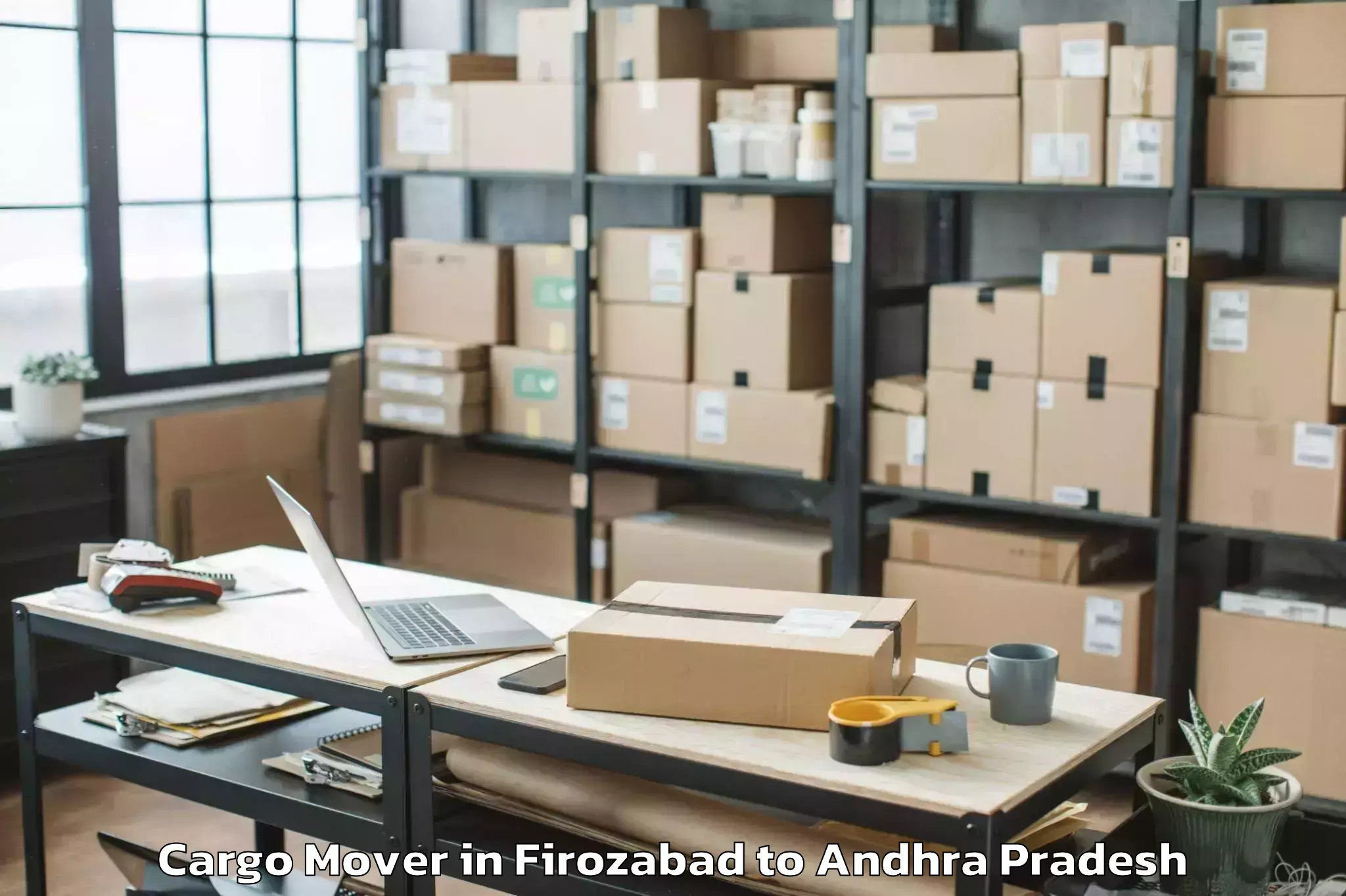 Firozabad to Nidamanur Cargo Mover Booking